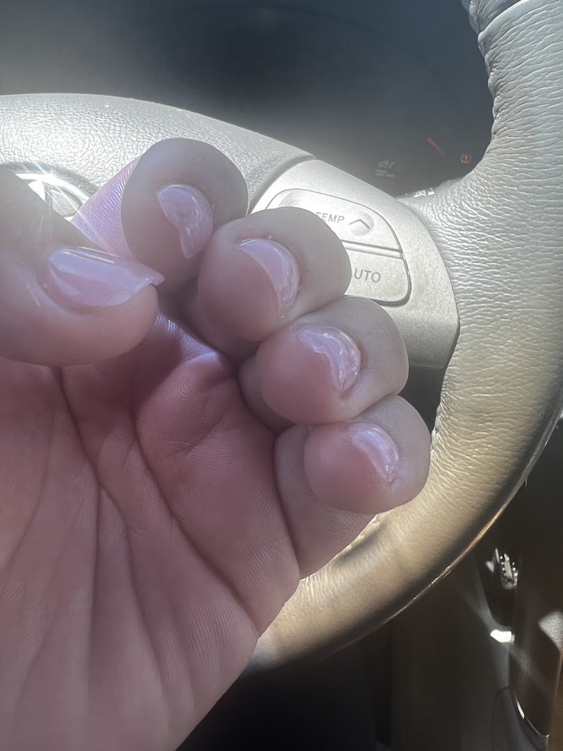 Pedicure chairs and polish bottles